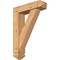 Ekena Millwork Traditional Arts and Crafts Smooth Bracket w/ Offset Brace, Western Red Cedar, 5 1/2"W x 20"D x 28"H BKT0604X20X28TRA03SWR - alternate 1